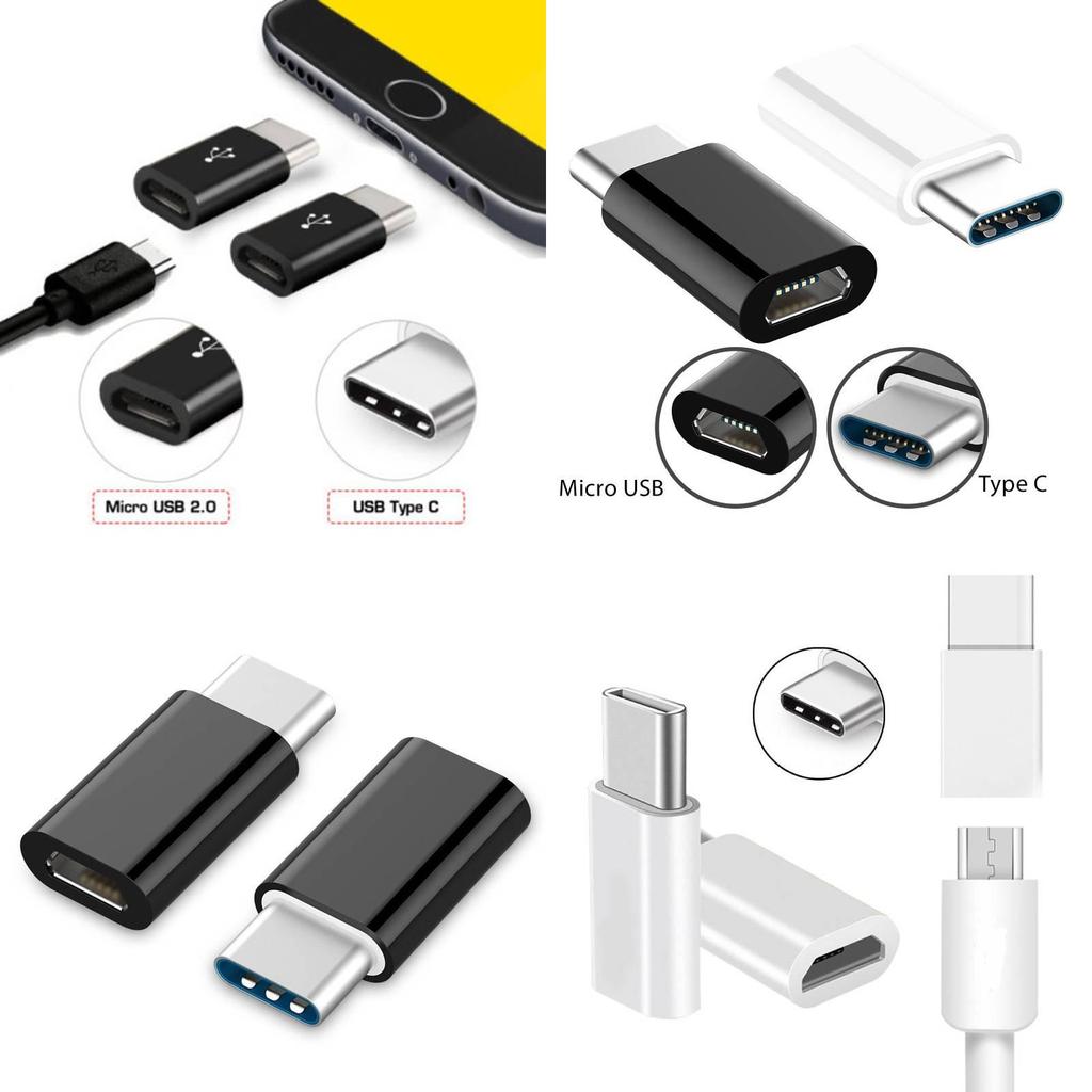 Micro Mother To Type C Converter Cable For Android Devices Charging And Syncing