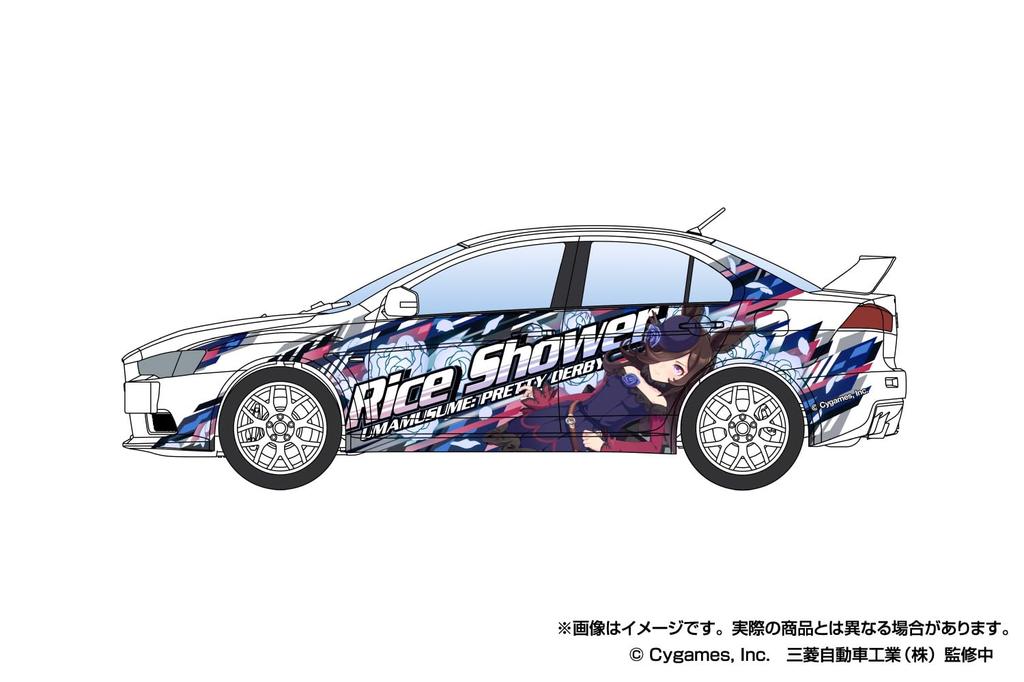 Aoshima Bunka Kyozai Itasha Séria Uma Musume Pretty Derby Mitsubishi CZ4A Lancer Evolution X Final Edition Plastikový model s.r.o.. (AOSHIMA) 1/24
