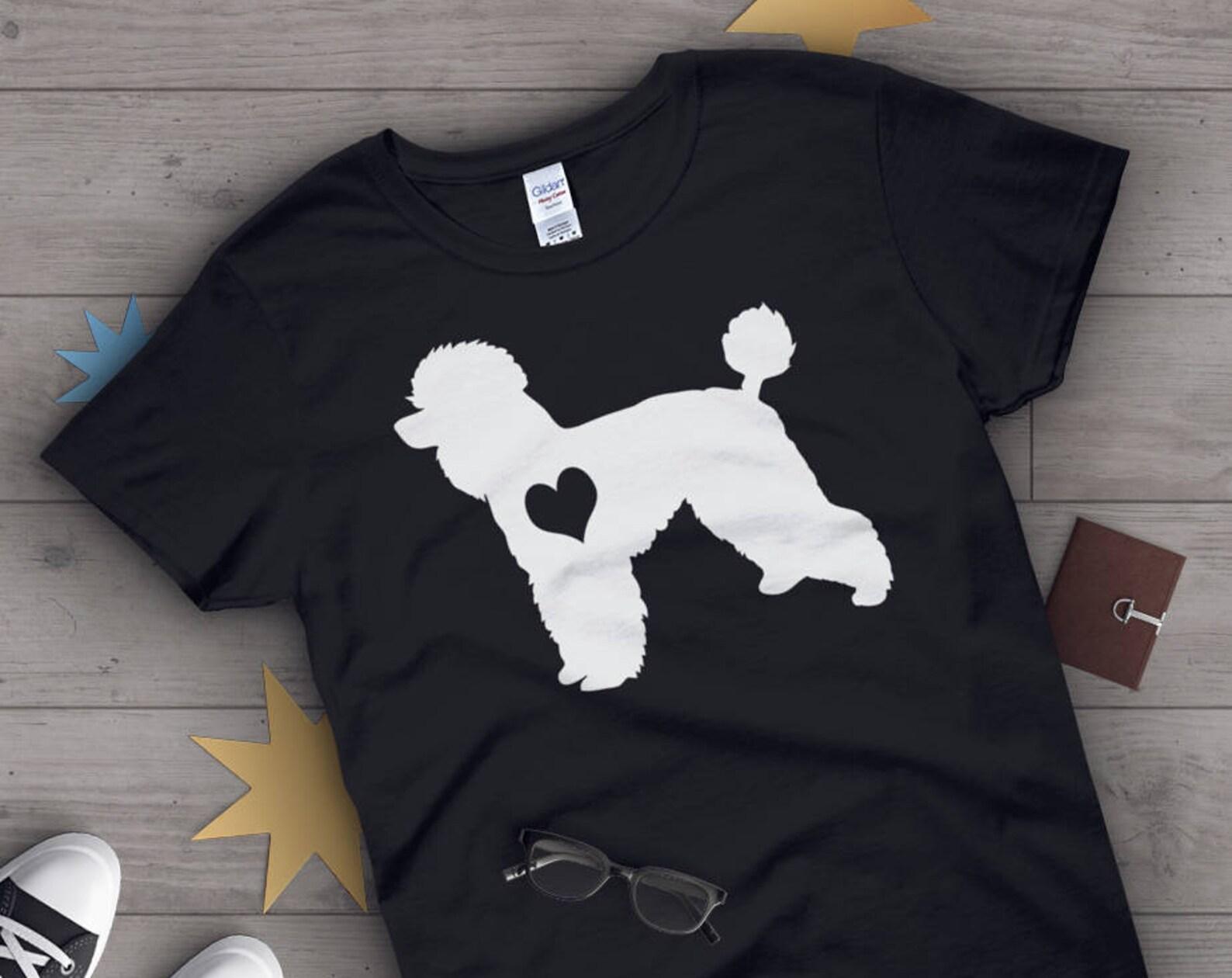 Poodle Shirt,  , Dog Lover Gift, Cute Poodle Mom T-shirt, Poodle Dog Lover Tshirt, Pet Graphic Tee, Tops, Pink, Blue, Navy, Purple 100