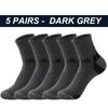 Men Sports Socks Breathable Non-slip Comfortable Man High Quality Basketball Running New Male Long Sock 5 Pairs