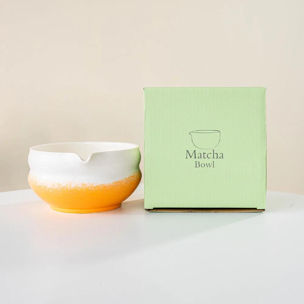 New Ceramic Matcha Bowl with Pouring Spout Reusable Matcha Whisk Holder Multicolored Japanese Tea Set Tea Lovers