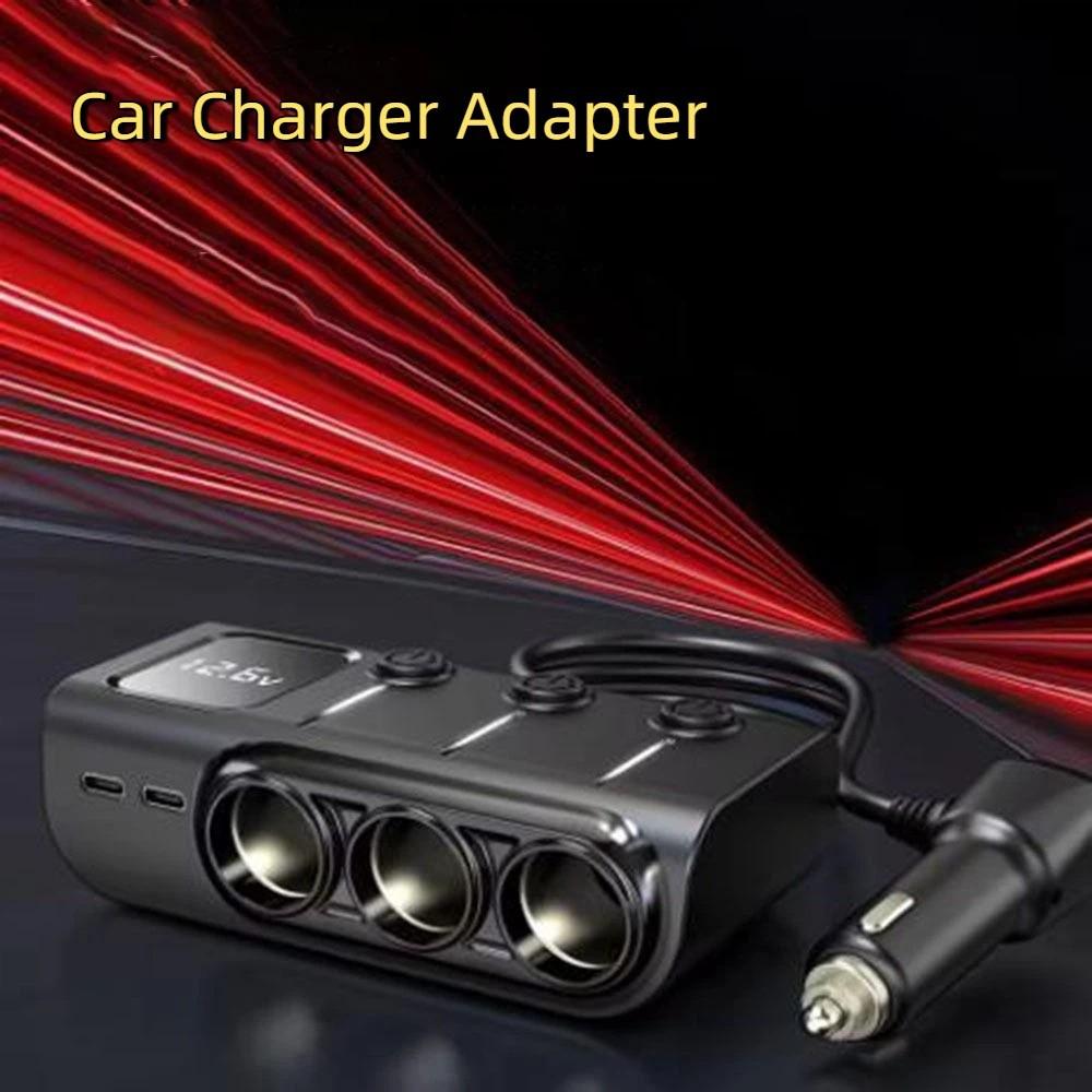 Multi Ports Car Charger Adapter 12V/24V Car Plug Splitter Easy To Use Car Socket Splitter  for Car