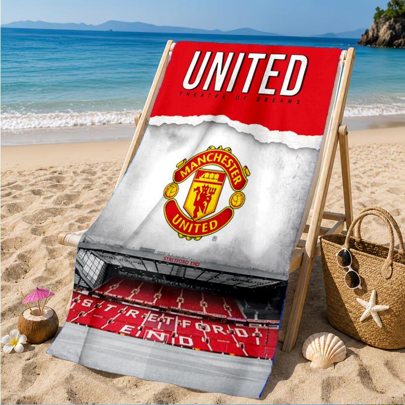 Manchester United Stadion Strandlaken, Sneldrogend, Makkelijk te Onderhouden, Geschikt voor Zowel Fitness als Strandvakanties, Sport Essentieel