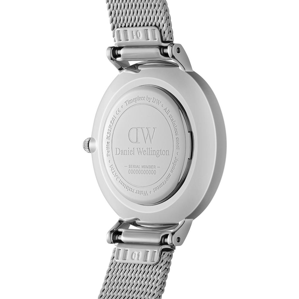 Danielwellingteon Petite Roman Numerals Sterling Silver Strap Women'S Metal Watch
