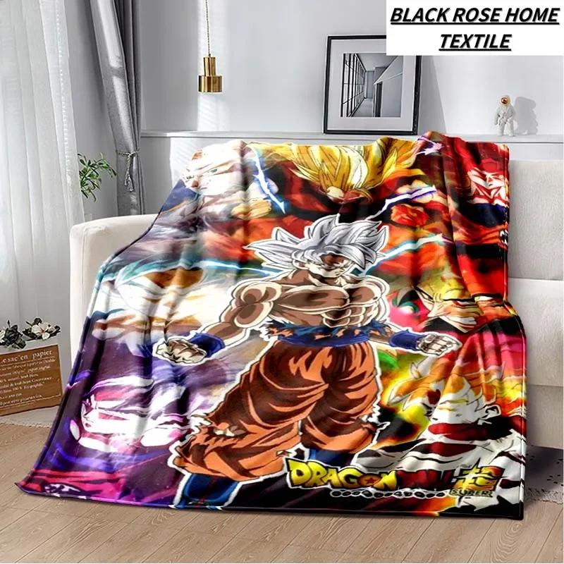 Fashion Art Print Comics D-Dragons B-Balls Blanket Bedroom Sofa Bed Sheet Outdoor Car Travel Hotel Portable Plush Cover Blanket
