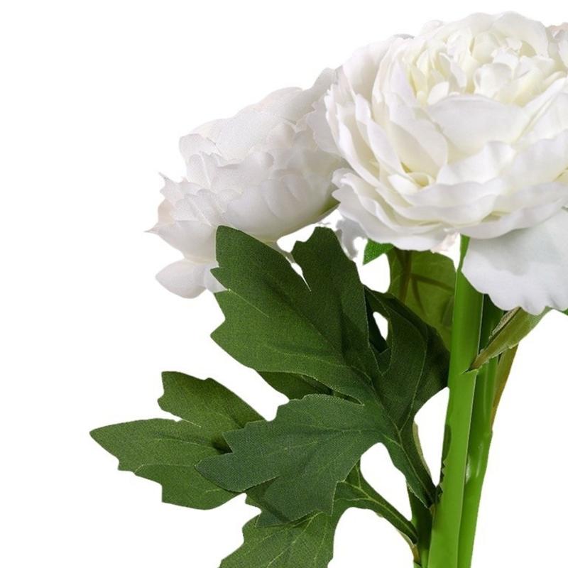 Energy Efficient Peony Shape Nightlight With Realistic Flower Design NonToxic Plastic Bedroom Table Decorations
