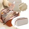 Leather Travel Makeup Bag with Waterproof Surface and Large Capacity for Cosmetics and Accessories