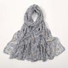 180*70cm Unique Women's Floral Scarves Lightweight Sheer Silky Feeling shawl Chiffon Flowers Printed Scarf