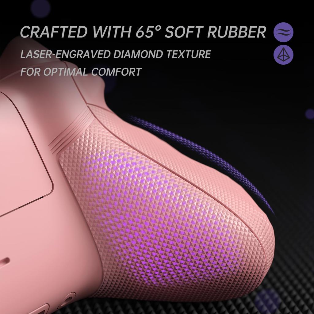 eXtremeRate ASR Reset Full Shell Button Kit for Xbox Core Features ergonomic trigger soft rubber and top and bottom Compatible with Xbox Series X S &