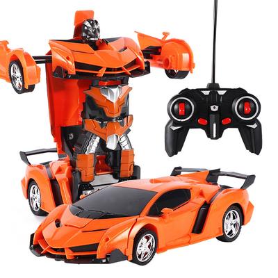 1:18 Coche de control remoto eléctrico 1 botón Control remoto Vehículo robot deformable