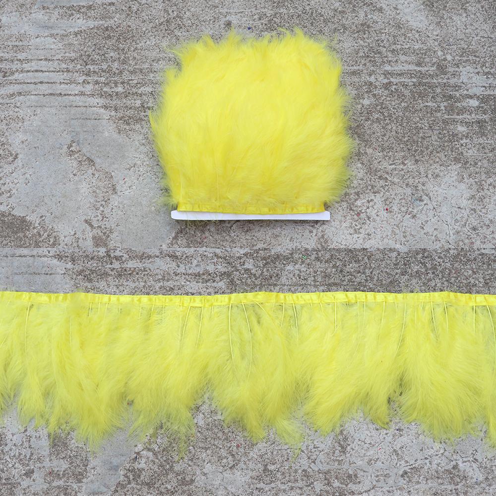 Feather1 Meter soft Marabou Feathers Trim fringe 10-15cm Turkey feather Ribbon for Crafts Clothing Wedding Decoration Sewing Plumes