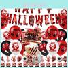 Halloweenversieringen: Halloweenbanner en spiraalvormige hangende decoratieset