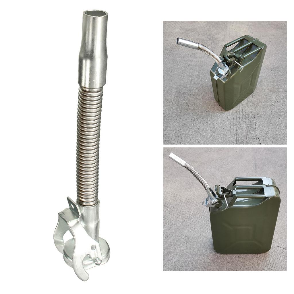 Universal Gases Can Spout Replacement, Metal Gas Can Nozzle Flexible Jerry Can Pouring Spout Nozzle 1, 2, 5 Gallon