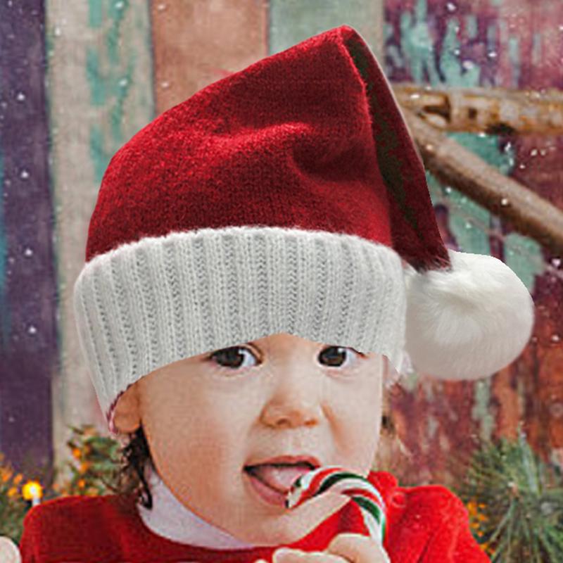 Weihnachtsmannmützen für Kinder, Winterliche Weihnachtsmütze, Saisonale dekorative Thermomützen, Weihnachtsmannmützen für festliche Anlässe