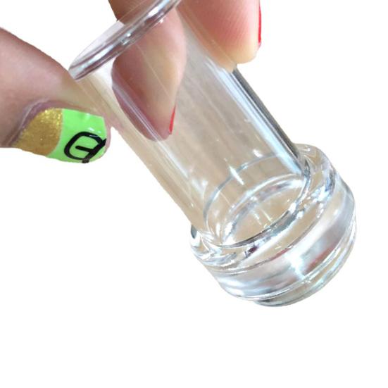 1 Set Nagelstempel Kompakte Größe Breite Anwendung Silikon Universell Klar mit Schaber Zubehör