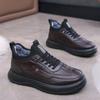 Waterproof dad cotton shoes in winter, velvet warm, thickened non-slip soft-soled sports cotton shoes