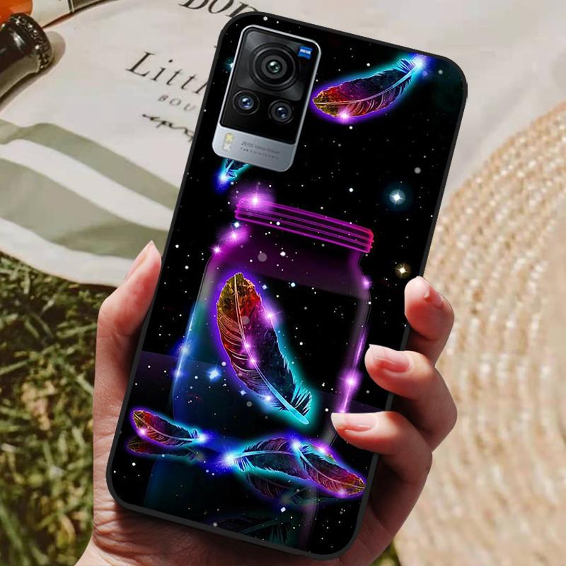 For Vivo X60 Pro Global Version Case Cat Wolf Painted Soft Silicone Phone Cases for Vivo X60 Pro Back Cover X60Pro V2046 Coque