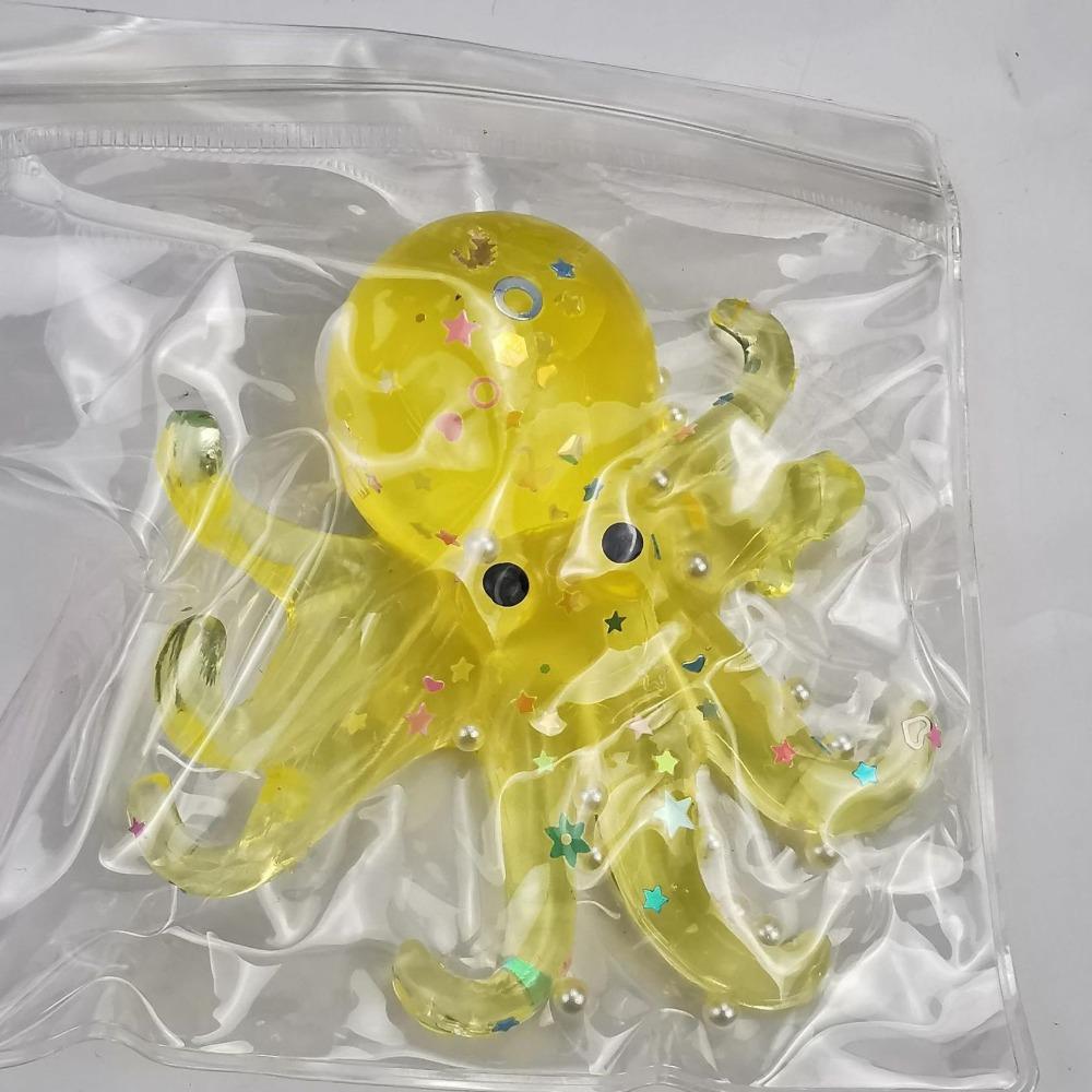 Simulation Squishy Ocean Octopus Cute Animals Glitter Sensory Fidget Ball Pinch Stretched Slow Rebound Toy Anxiety Adhd