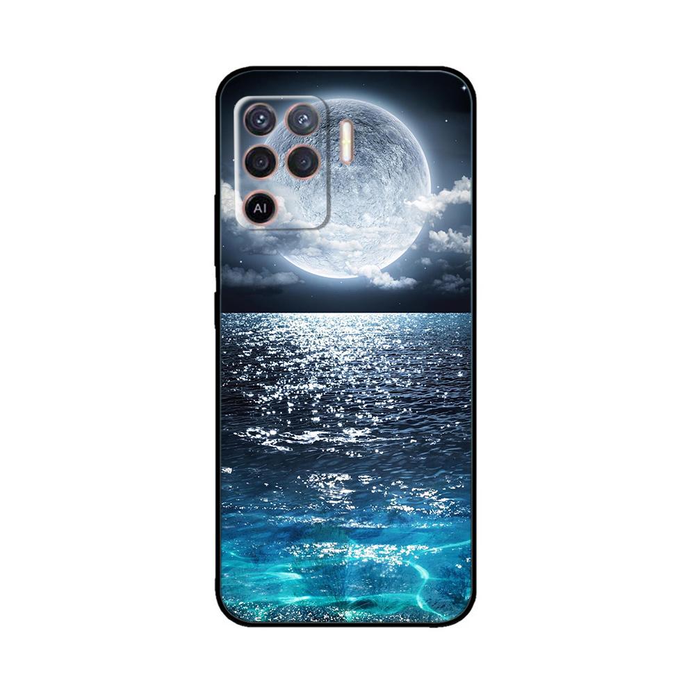 Cover per OPPO Reno 5 Lite Custodia Morbida in Silicone Fiori Bumper per OPPO Reno 5 F oppoA94 4G Custodie Reno 5 Lite Custodie per Telefono