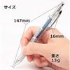 Pentel Ballpoint Pen Gel Ink Gel Infree 0.4mm Clear Shaft XBLN74TL-CA Blue Black