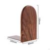 Bookend Wood Book End Anti Slip Stand Holder Bookshelf Ends Home School Office Desktop