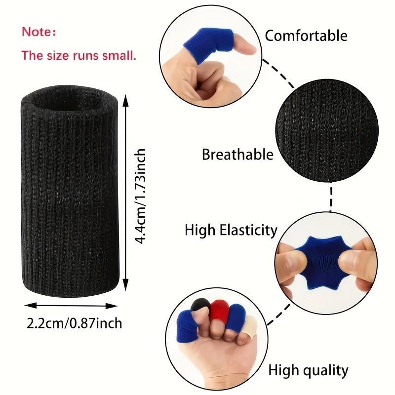 [High Elastic Finger Sleeves] 10pcs High Elastic Finger Sleeves | Breathable Nylon Blend Compression Wrap for Thumb Support, Trigger Finger Assistance