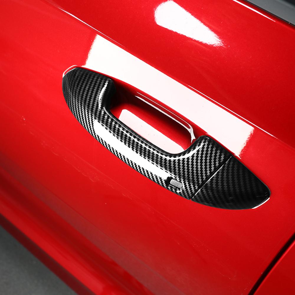 6PCS Car Exterior Trim Exterior Door Handles Covers In ABS Material For Kia Stinger 2018-2023 Left-hand Drive/Right-hand Drive