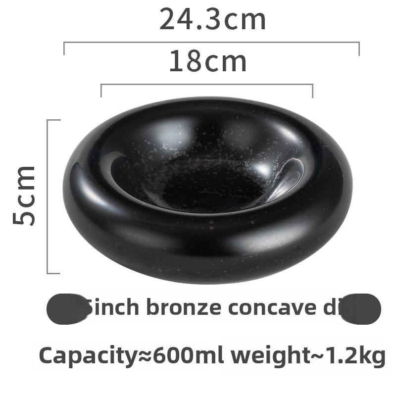 Molecular Gastronomy Tableware Appetizer Plate Sashimi Plate Creative Restaurant Circular Insulation Ceramic Dessert Plates