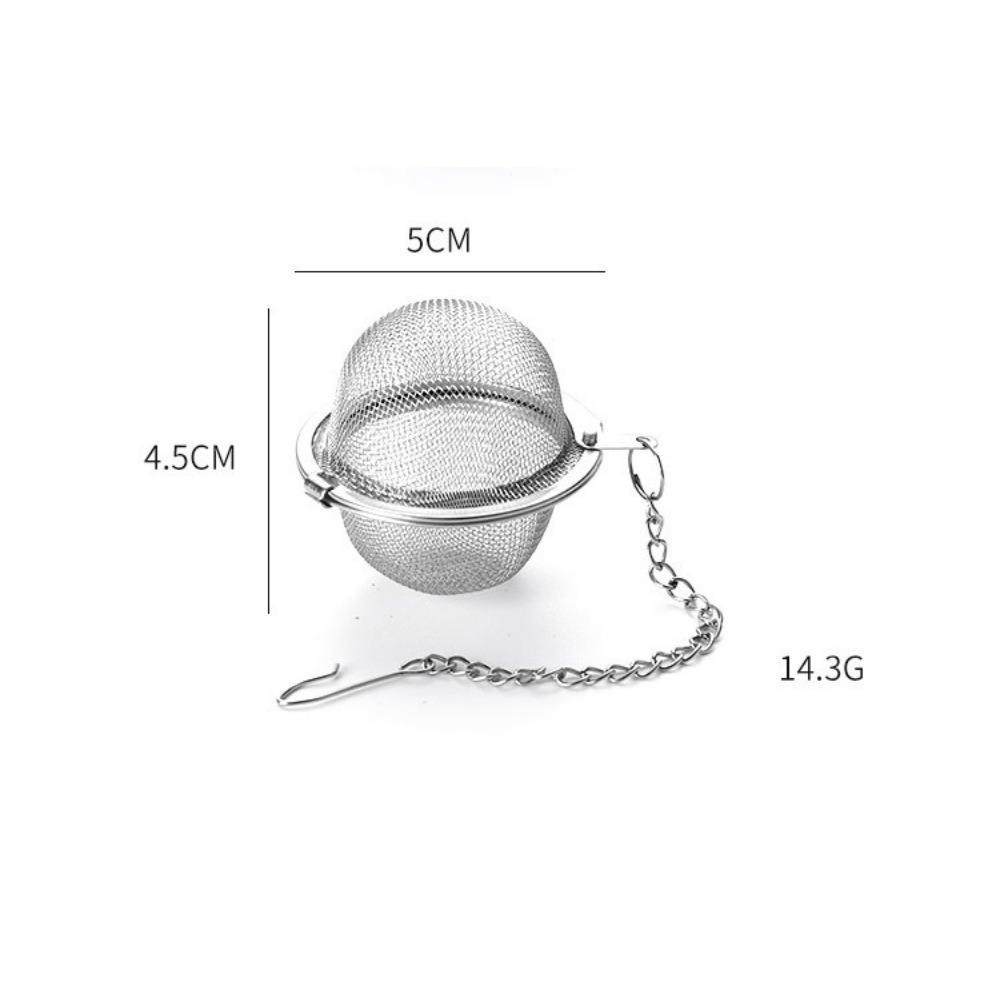 

1 шт., сетка для заваривания чая из нержавеющей стали, ситечко для чайника, заварочный аппарат для листового чая, для ароматизации специй и приправ 1pc Small size серебряный
