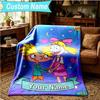 1PC Custom Name Blanket Arnold Adventure Awaits Flannel Blankets Patterns Throw Blanket All-Season Soft Gift for Couch, Bed, Camping, Birthday Gifts