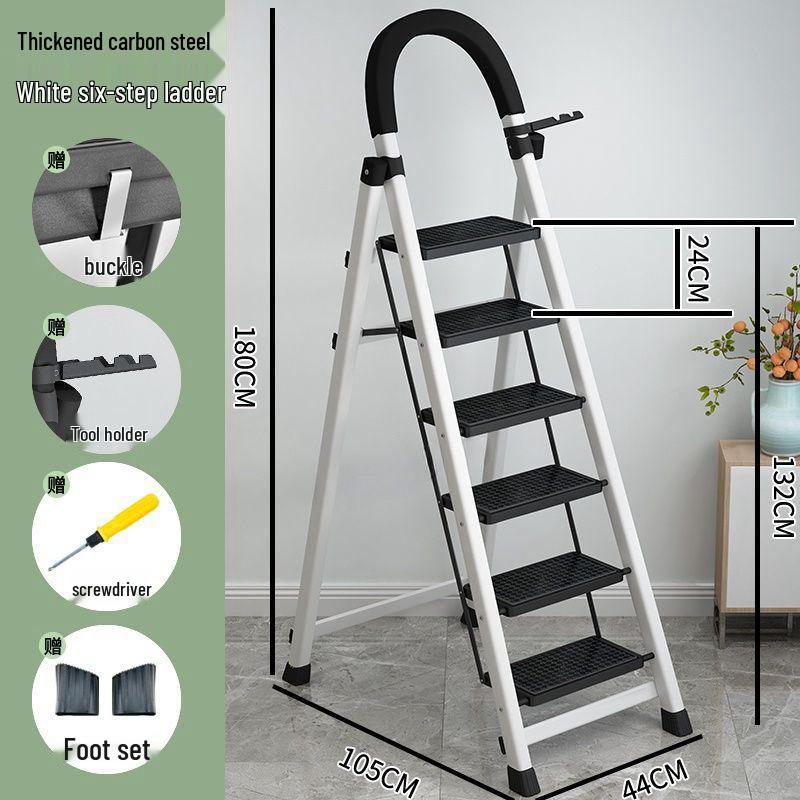 Portable Multi-Functional A-Frame Folding Ladder for Home and Engineering Use