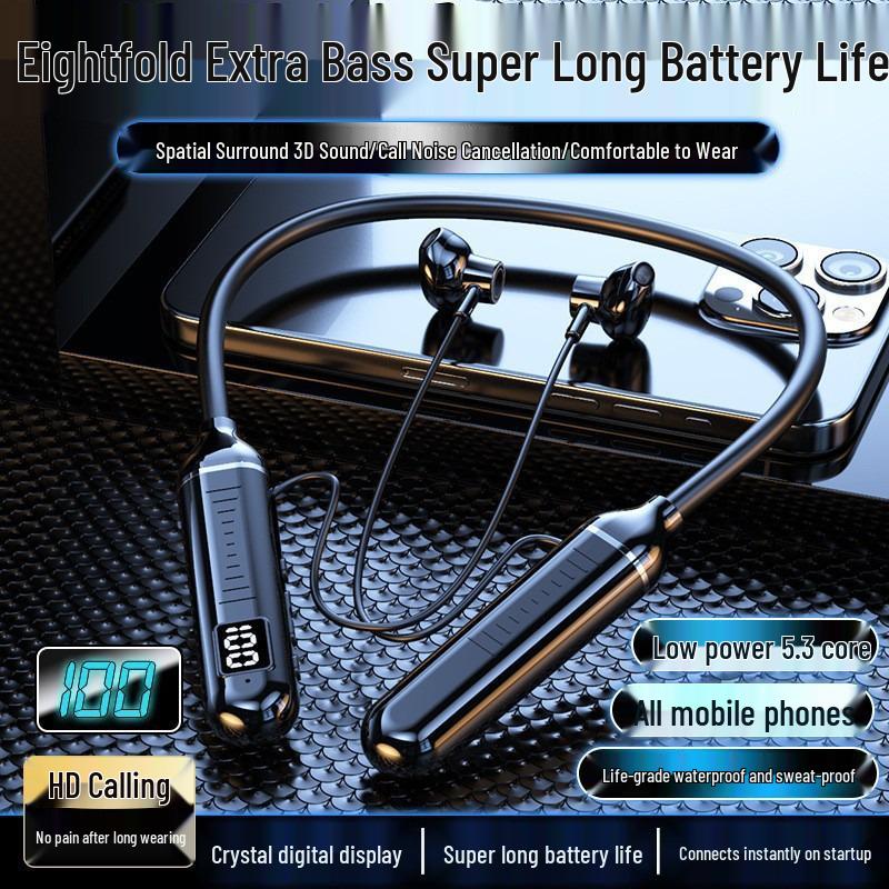 Top-Selling Neckband Wireless Bluetooth Sport Earbuds with Extended Battery Life & 3D Heavy Bass