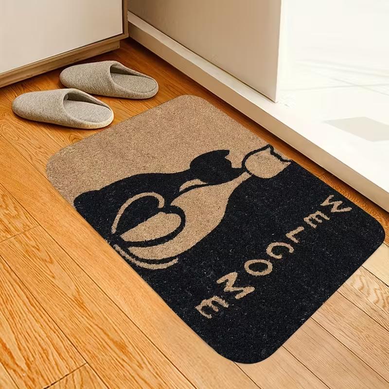 

Cat Print Doormat Non-Slip Entrance Doormat Home Decor Carpet for Living Room Rugs Bathroom Floor Rug 40x60CM