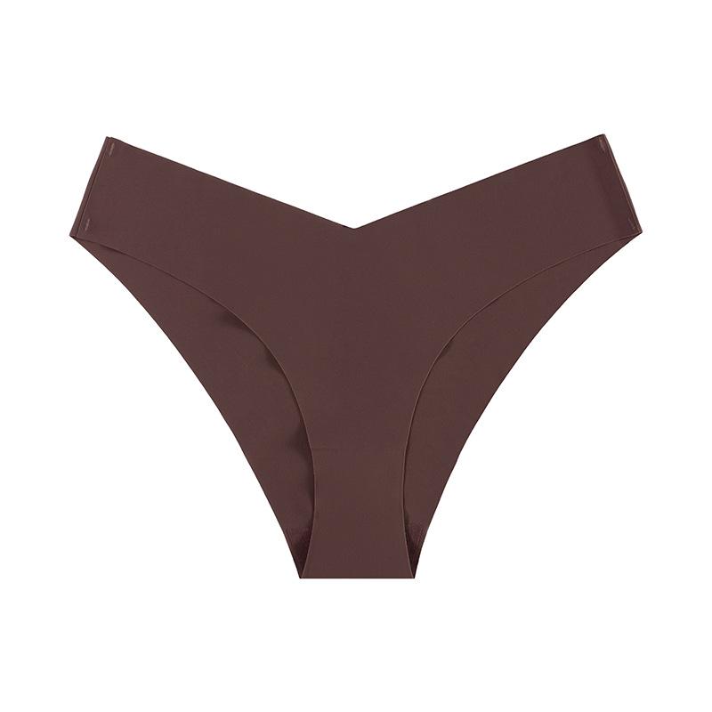 Slip da donna senza cuciture in seta ghiaccio a vita bassa - Traspiranti, ad asciugatura rapida, intimo sportivo da yoga