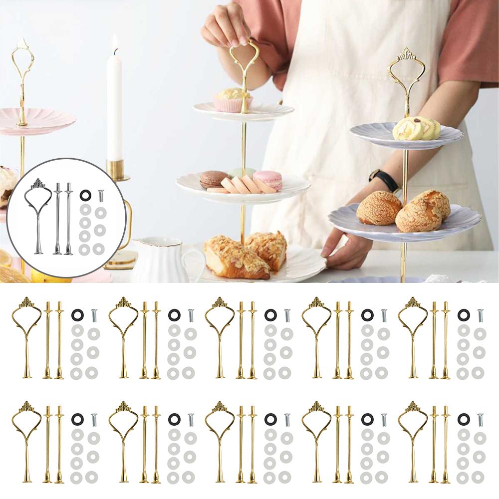 2/3 patrový stojan na dorty Hardware Zinková slitina Forma Držák Koruna pro pryskyřičné řemesla DIY Výroba Stojan na servírování cupcaků Dekorace