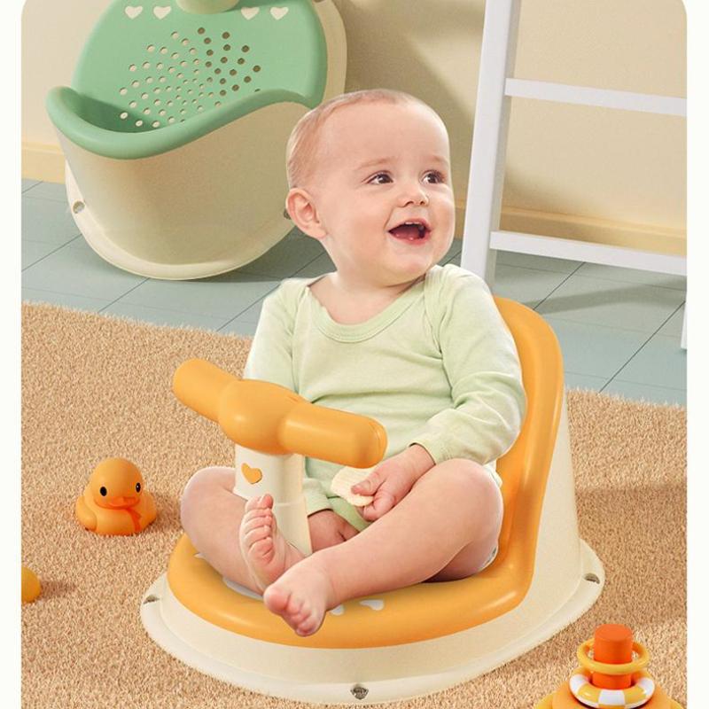 Baby Tub Seat Bathtub Pad Mat Chair Safety Anti Slip Newborn Toddler Infant Care Children Bathing Seat Washing Toys Shower Chair