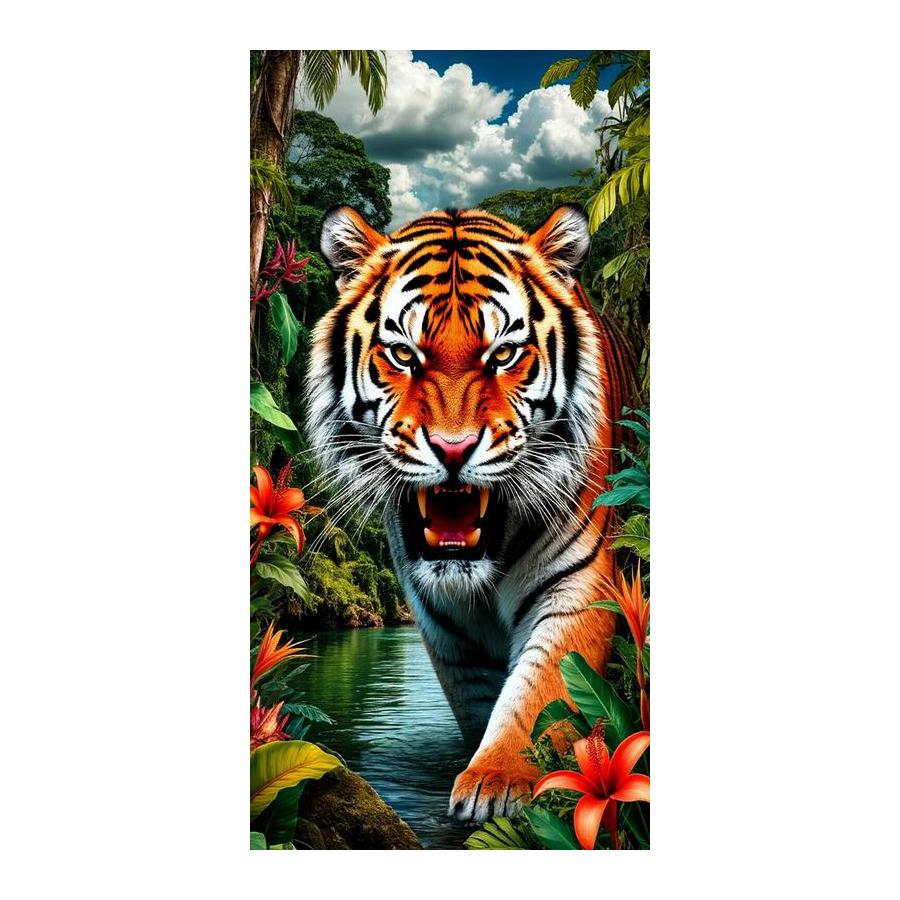 Forest Tiger Large Size Diamond Painting New Collection Wild Animals Diy Full Square Round Drill Rhinestone Embroidery Mosaic Cross Stitch Kits