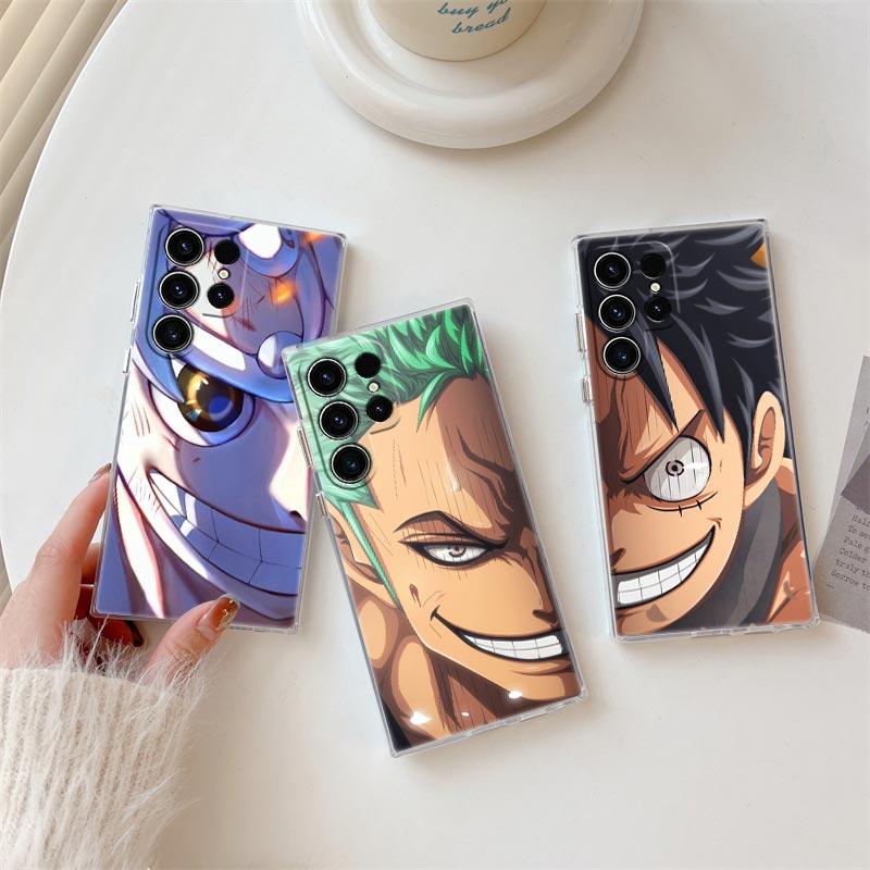 Cool One-Pieces Luffy Zoro Anime S26 Ultra Case For Samsung Galaxy S25 S26 S24 S23 Ultra S22 S20 Plus S21 FE A57 5G Phone Cover