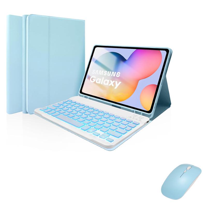 Samsung Tablet A9 Plus 11 Protective Leather Keyboard Case with Backlit Bluetooth and Pen Slot A11+