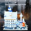 Creative Tabletop Decoration Micro Bricks Set Diamond Snowing Swan Castle Mini Building Blocks Toys For Children Birthday Gifts