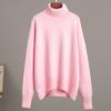 2025 Women's Turtleneck Sweater Solid Color Loose Knitwear Autumn Winter Fashion Ins Style Pullover