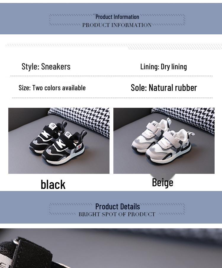 2023 Autumn Kids' Sports Mesh Shoes for Boys and Girls, Ages 1-6