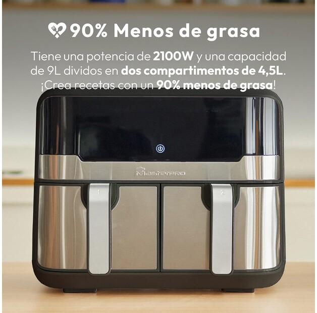 Фритюрница Masterpro Rocket Duo 900 черная (BGMP-9178-BK)