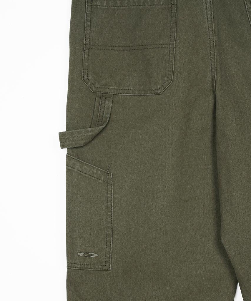 FDR Washed Canvas Pocket Carpenter Pants Khaki