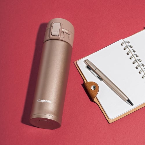 ZOJIRUSHI Water Bottle Direct Drinking 360ml Rose Gold SM-KC36-NM