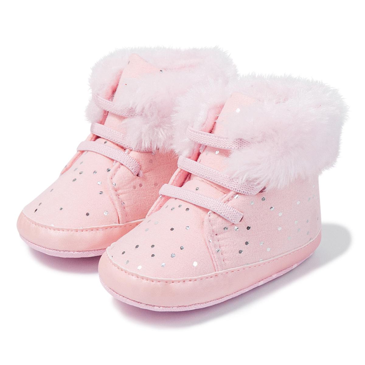 Winter Plus Velvet Thick Warm Toddler Soft Sole Non-slip Shoes
