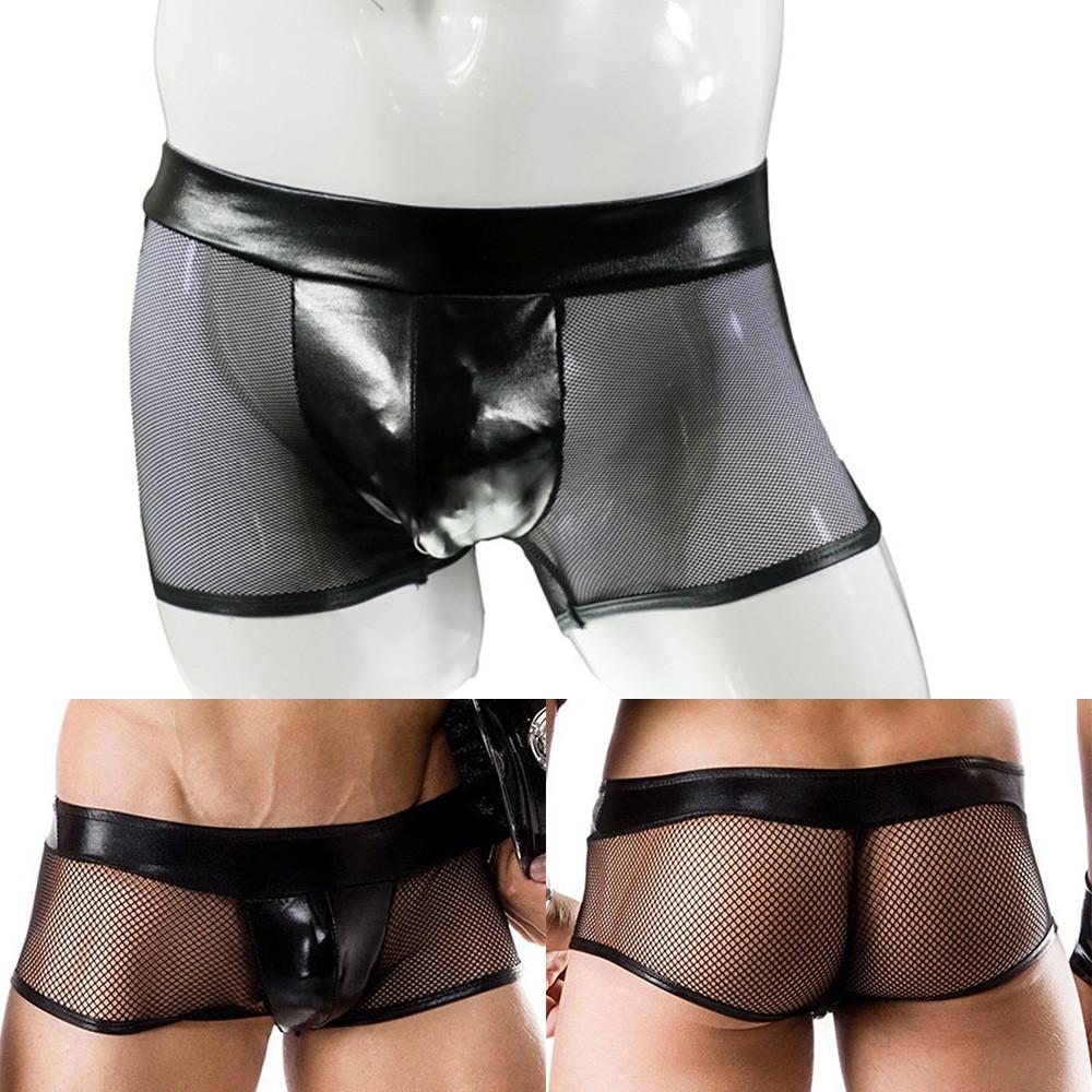 Underwear Men\'S Boxer Briefs G-string Mesh Panties