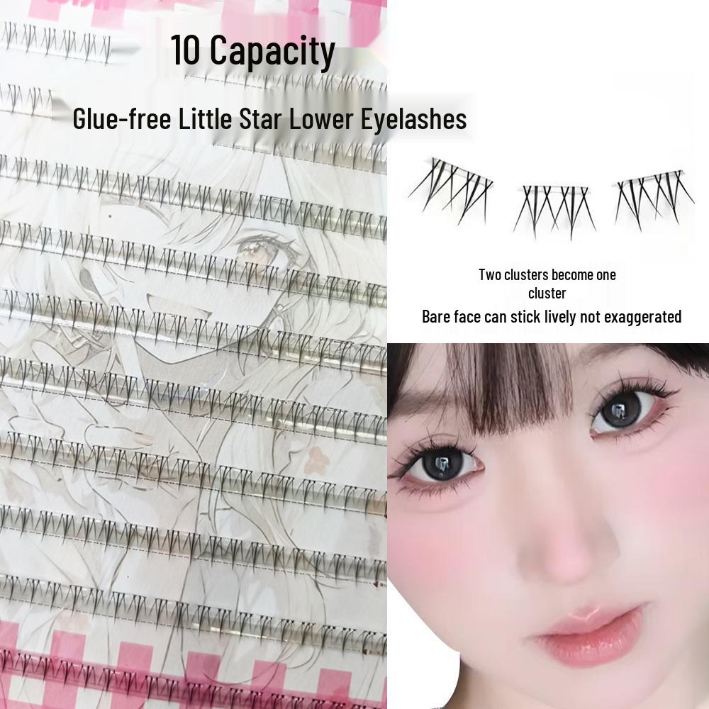 North Star High-Capacity Nude Makeup Lazy Segmented Self-Grafting Adhesive-Free Natural-Look Eyelashes