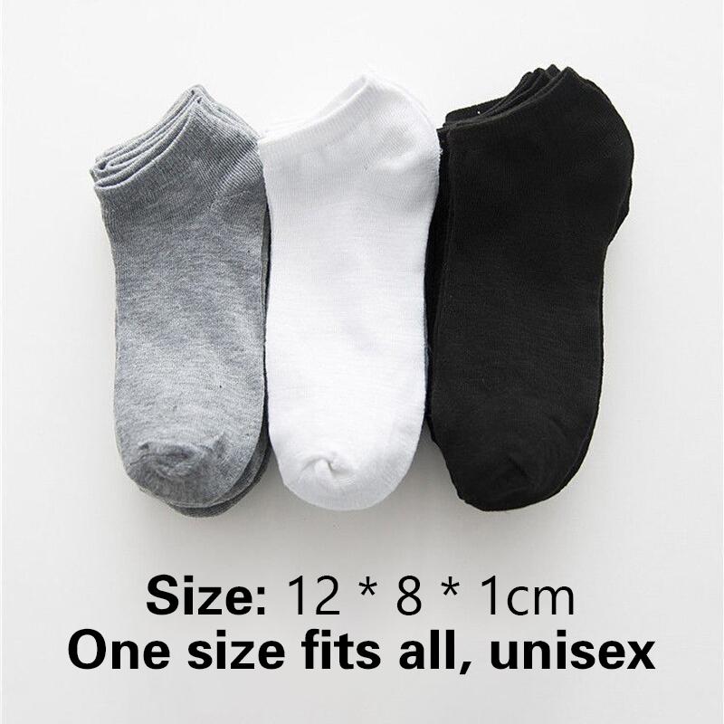 5 Pairs Unisex Invisible Low Cut Boat Socks Silicone Non-Slip No-Show Ankle Socks Solid Color Breathable Casual Summer Socks