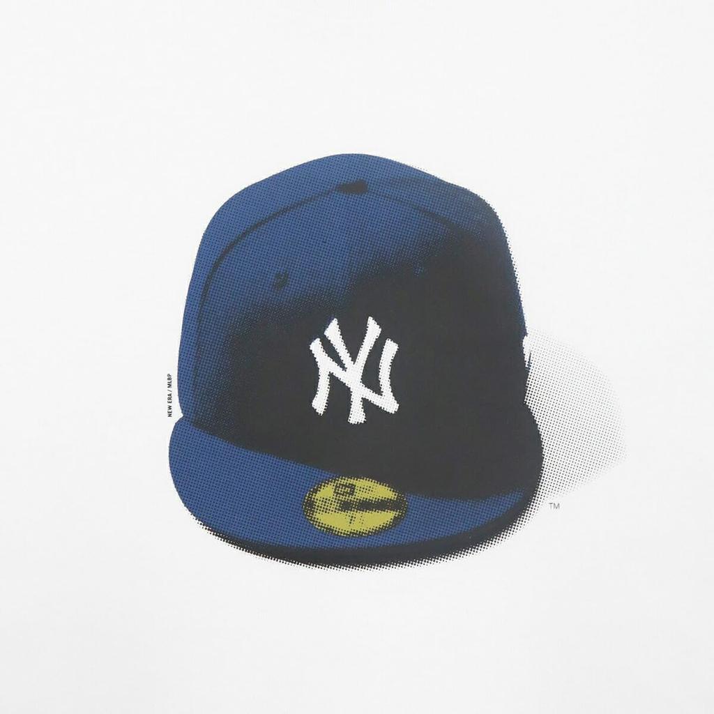 New Era Short Sleeve Oversized Cotton 14683878 MLB New York NY Size MLB Cap Print ONSPOTZ and Stylish Small and Plus Sizes Gift Idea T-Shirt, S/S,
